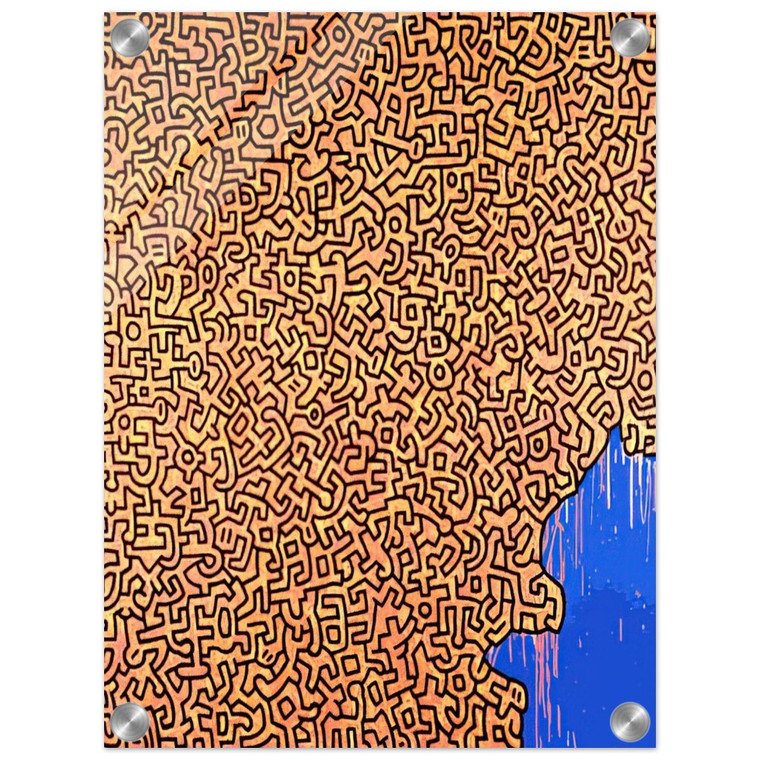 Keith Haring  BRAZIL 1989 N2 Acrylic Print