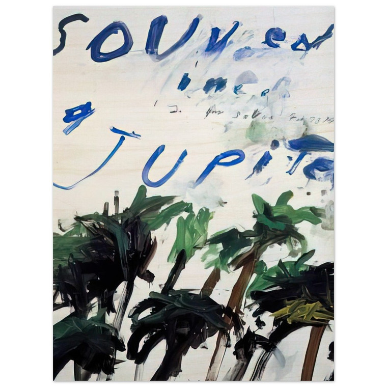 Cy Twombly  Souvenir Wood Print