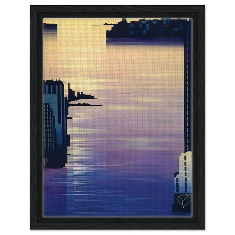 Eyvind Earle  East River Framed Canvas