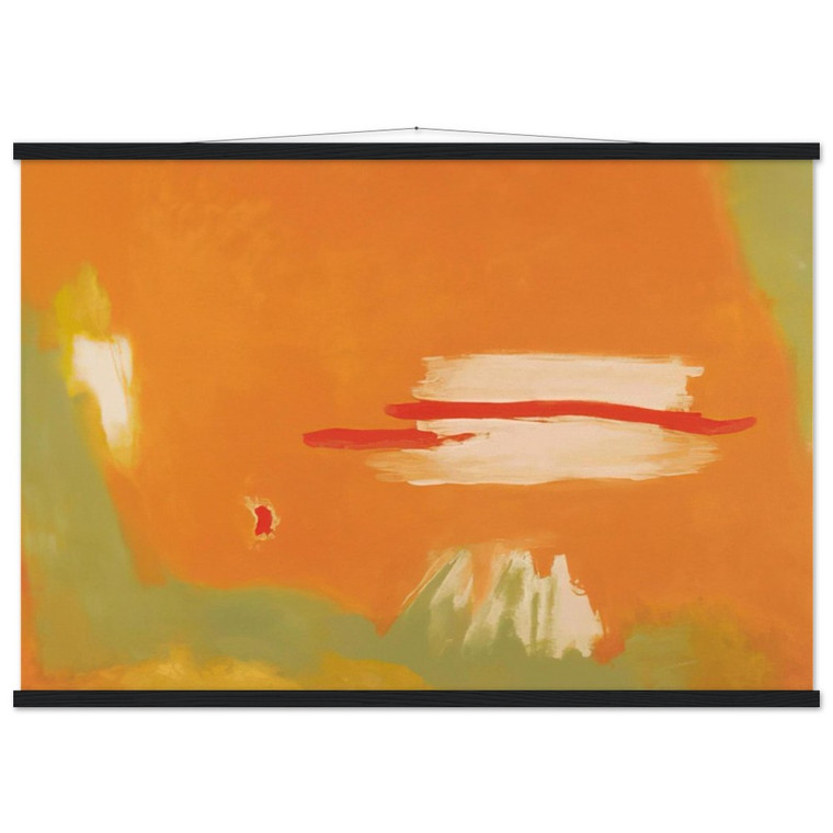 Esteban Vicente  RED ACROSS 1996 Museum-Quality Matte Paper Poster with Hanger