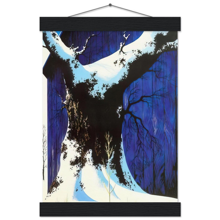 Eyvind Earle  Blue Barn and Snow Museum-Quality Matte Paper Poster with Hanger