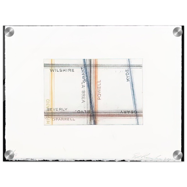 Edward Ruscha  GRANT FROM LOS FRANCISCO SAN ANGELES PORTFOLIO Acrylic Print