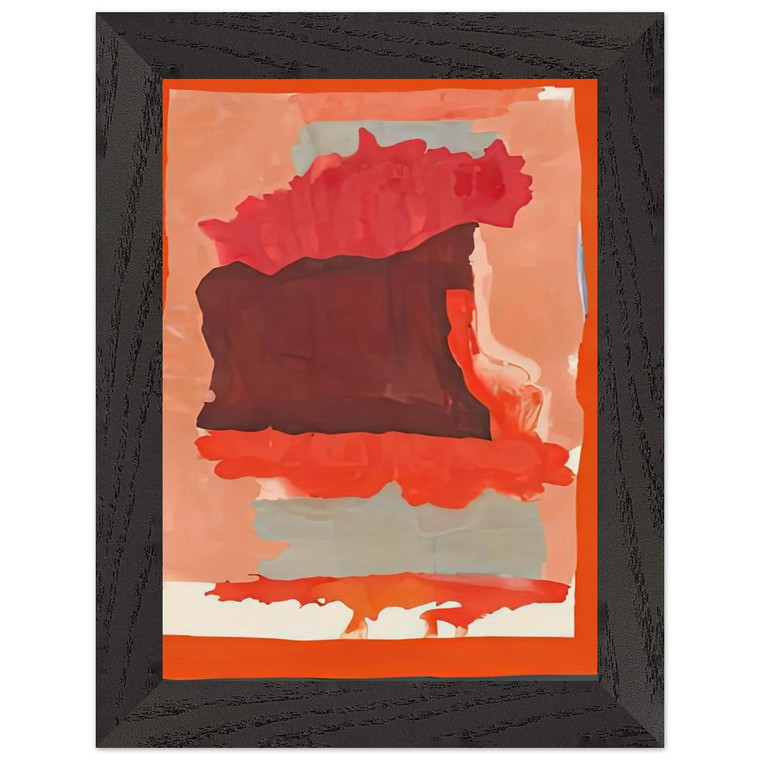 Helen Frankenthaler  Cape Orange 1964 Premium Wooden Framed Art Print / Poster