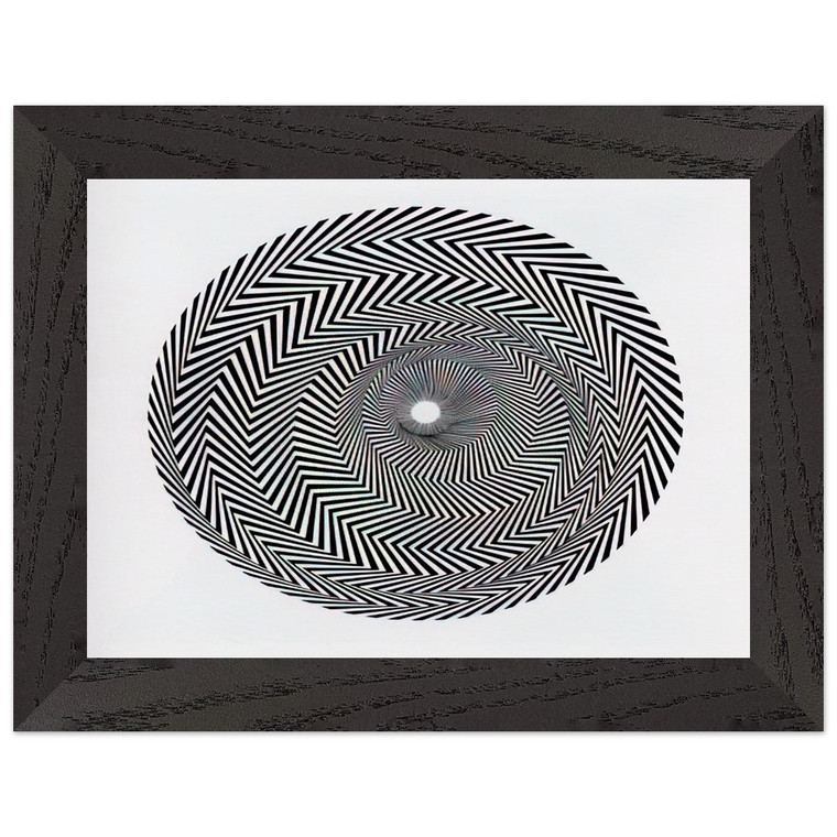 Bridget Riley  BLAZE 1 1962 Premium Wooden Framed Art Print / Poster