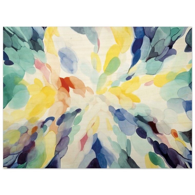 Alice Baber  Wheel of Day Wood Print