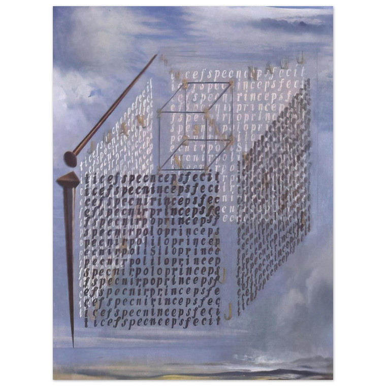 Salvador Dali Treatise on Cubic Form by Juan de Herrera Aluminum Print