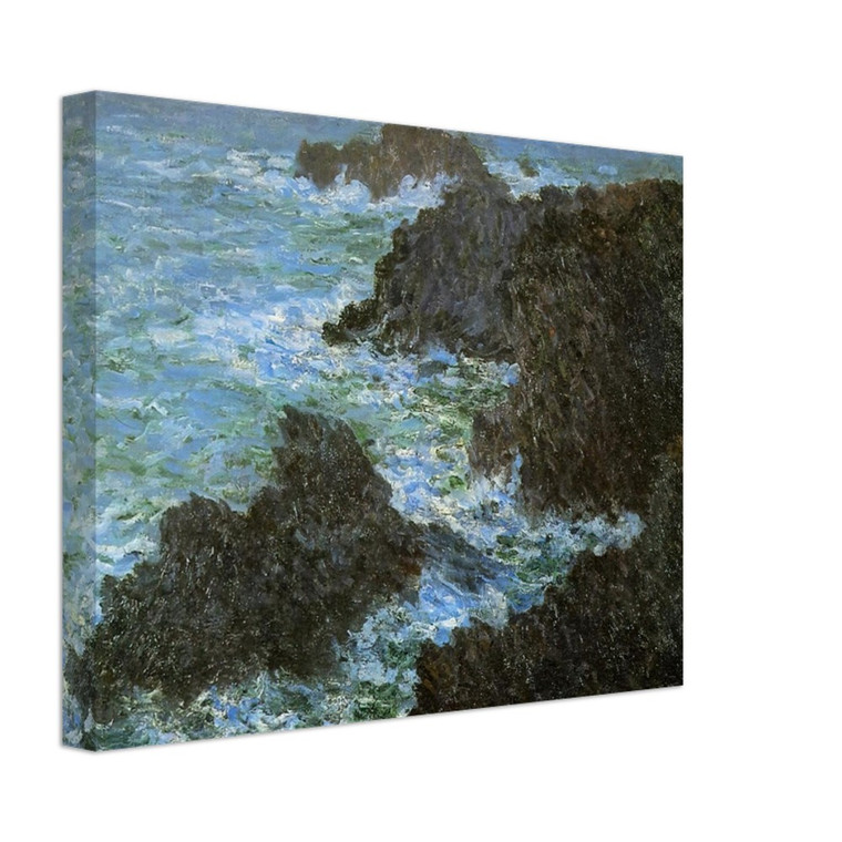 claude monet  The rocks of BelleIle Canvas