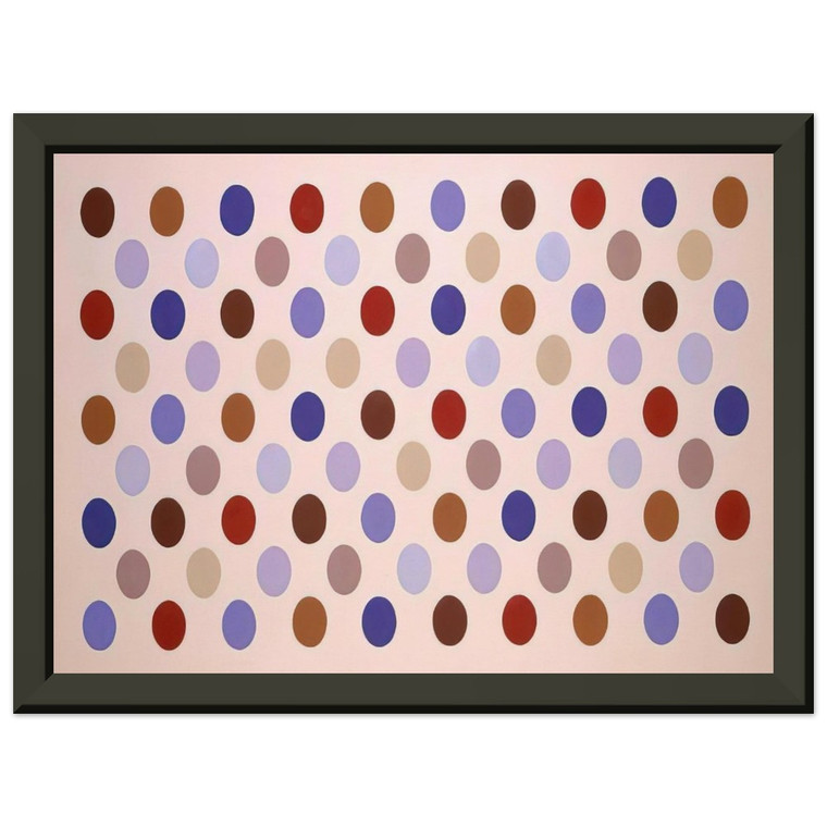 Thomas Downing  Grid 8  1969 Premium Metal Framed Art Print / Poster