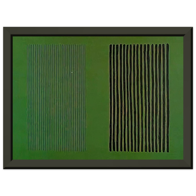 Gene Davis  Green Giant  1980 Premium Metal Framed Art Print / Poster