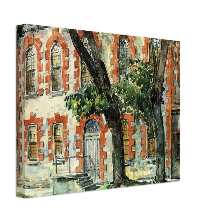 Childe Hassam  Old Dutch Building Fishkill New York Canvas
