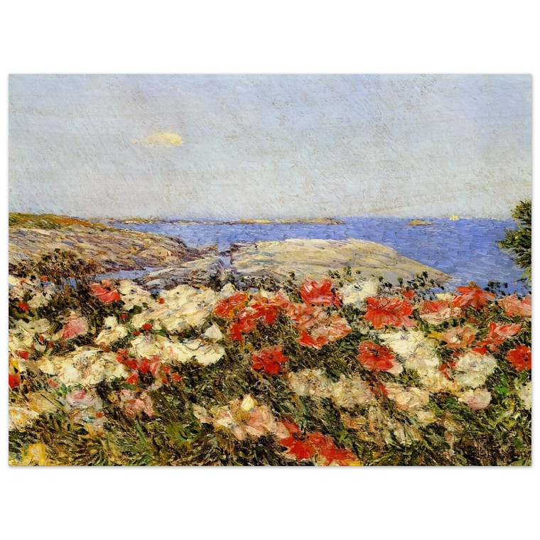 Childe Hassam  Poppies on the Isles of Shoals Wood Print