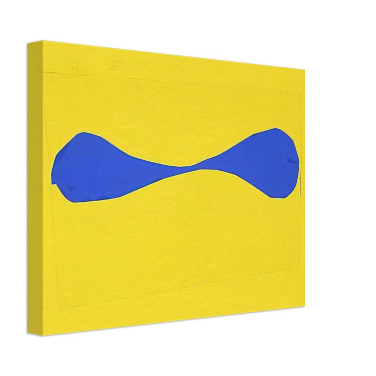 Ellsworth Kelly  Blue Form on Yellow Canvas