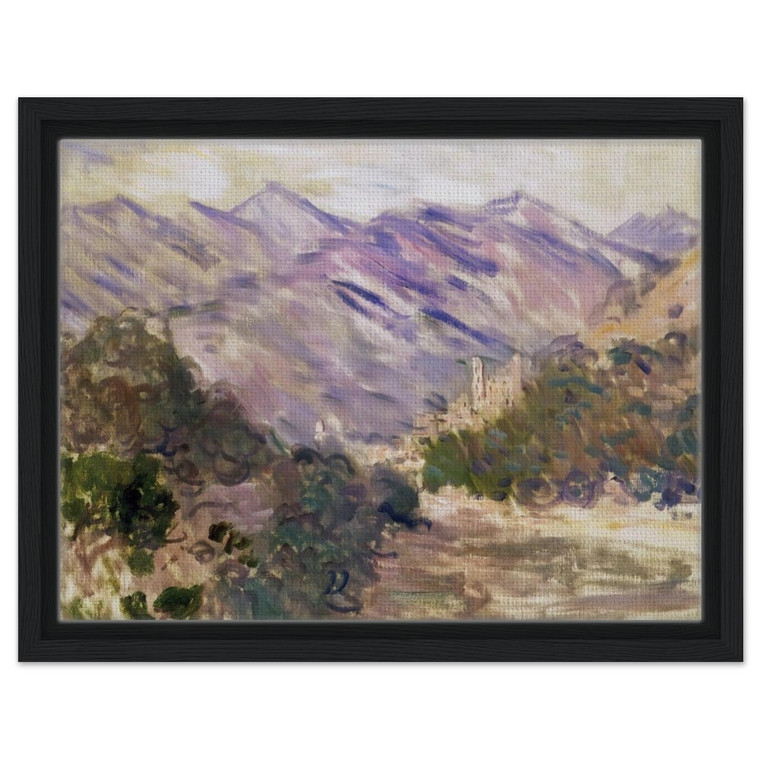 claude monet  The Valley of the Nervia with Dolceacqua Framed Canvas