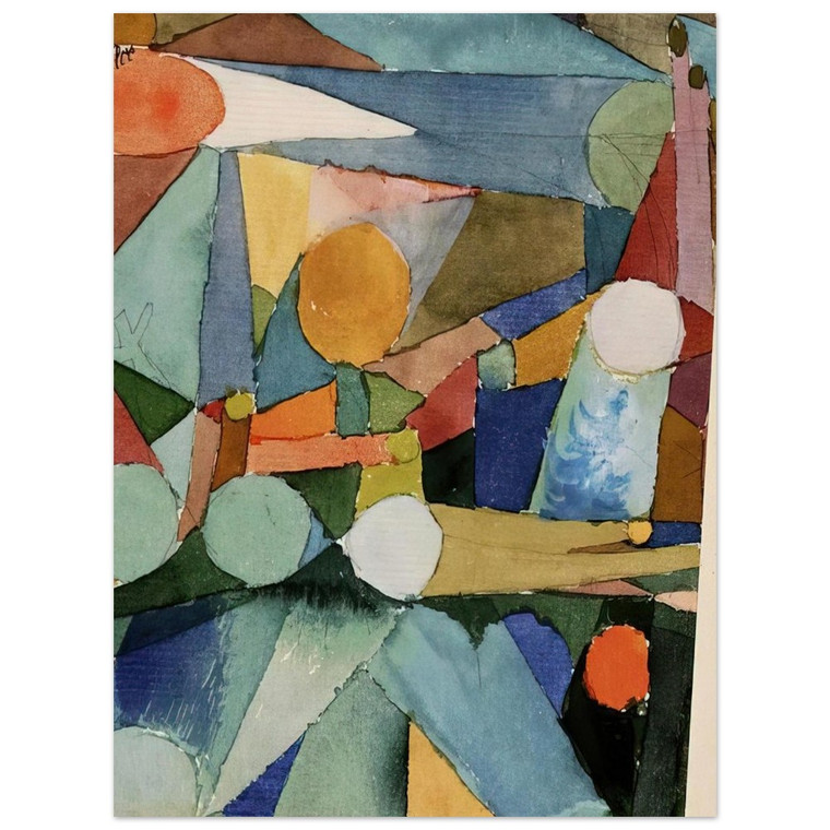 Paul Klee  COLOUR SHAPES 1914 Aluminum Print