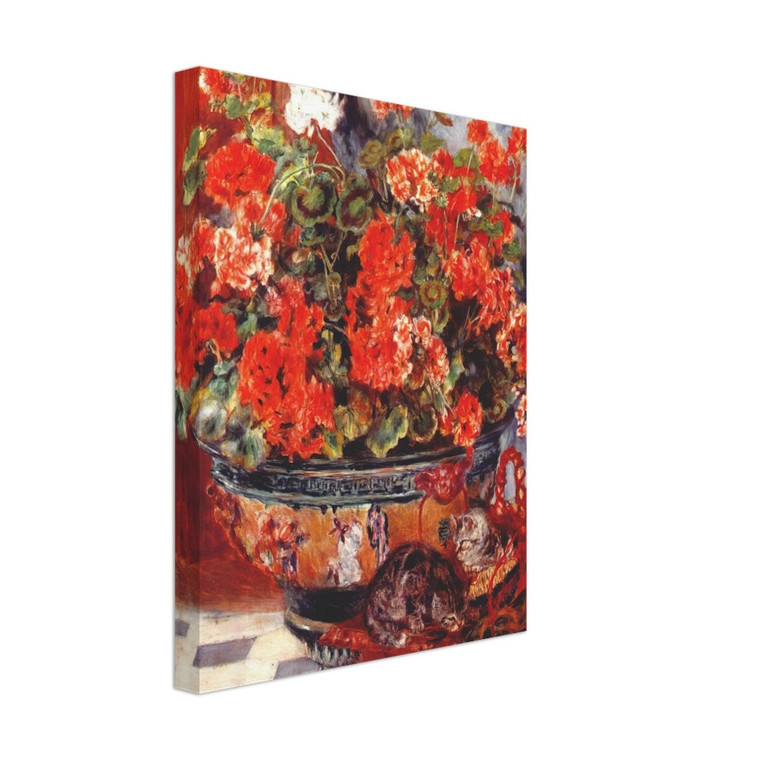 PierreAuguste Renoir  Geraniums and Cats Canvas