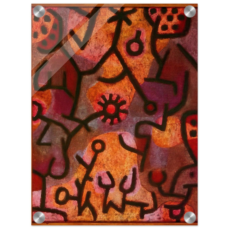 Paul Klee  FLORA ON ROCKS SUN 1940 Acrylic Print