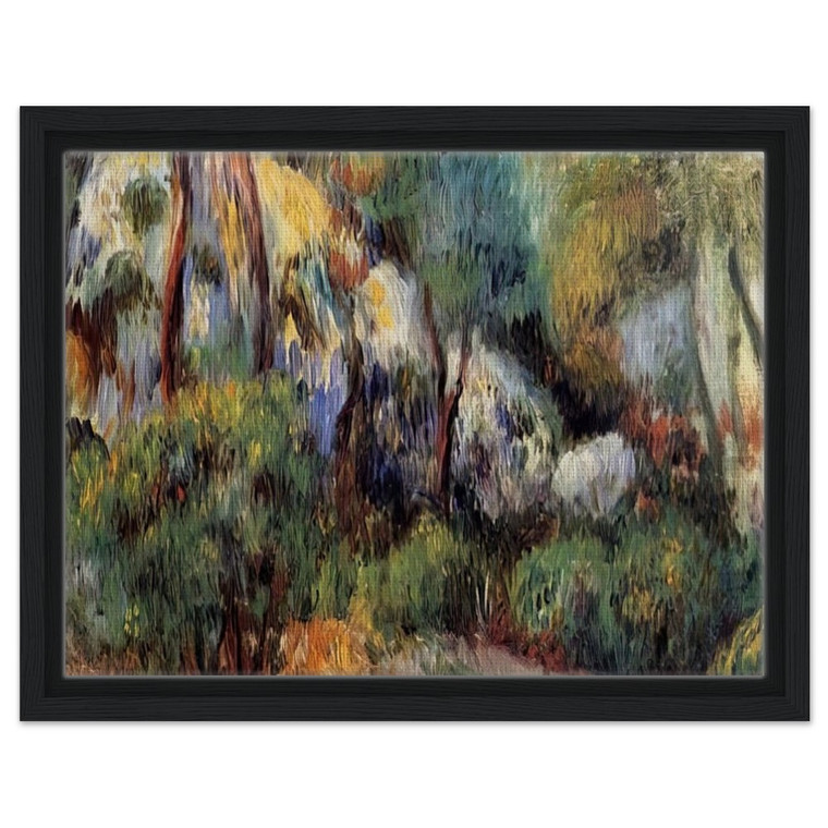 PierreAuguste Renoir  Purple Landscape Framed Canvas