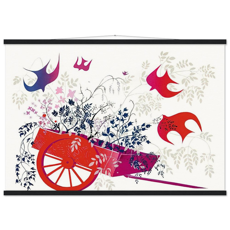 Eyvind Earle  Red Wagon  Foliage Museum-Quality Matte Paper Poster with Hanger