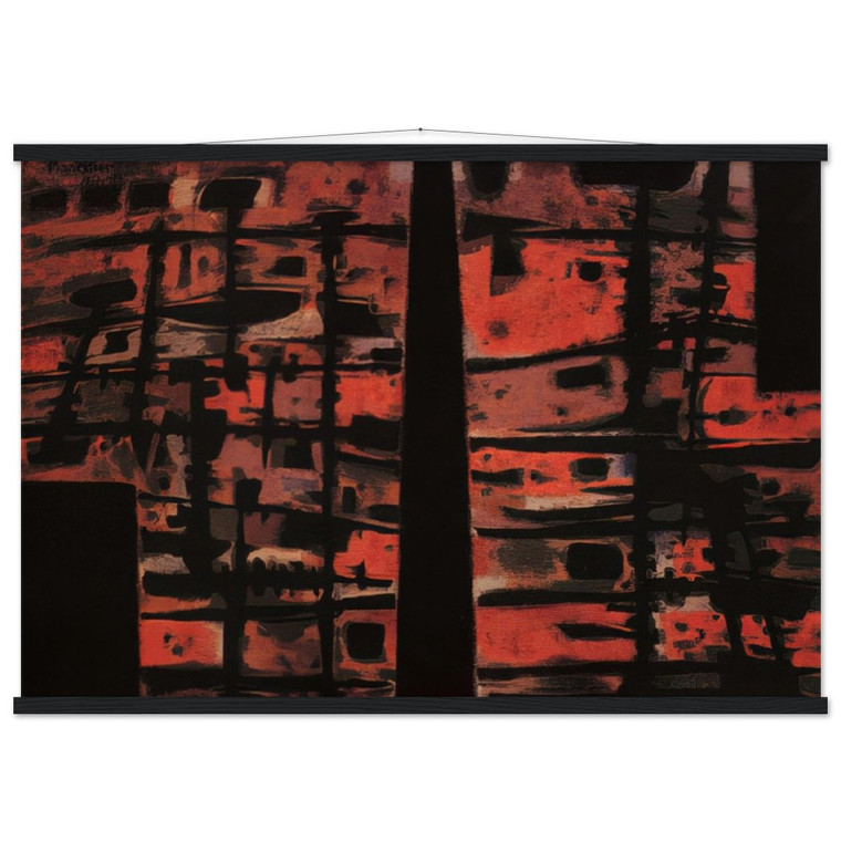 Alfred Manessier La Sixieme Heure 1958 Premium Matte Poster with Hanger