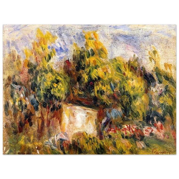 PierreAuguste Renoir  Landscape with Cabin Aluminum Print