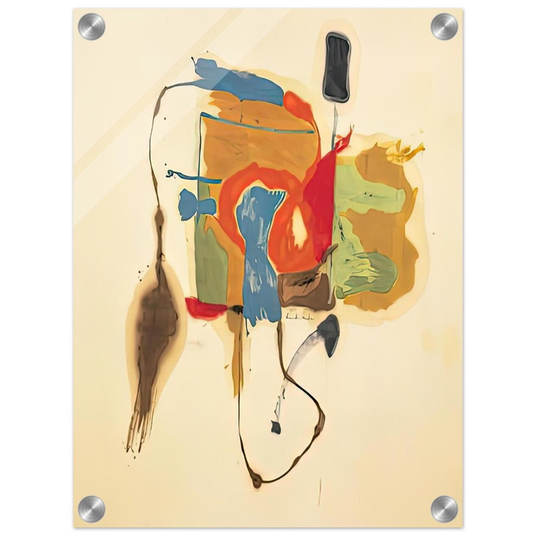 Helen Frankenthaler  Blue Form in a Scene 1961 Acrylic Print