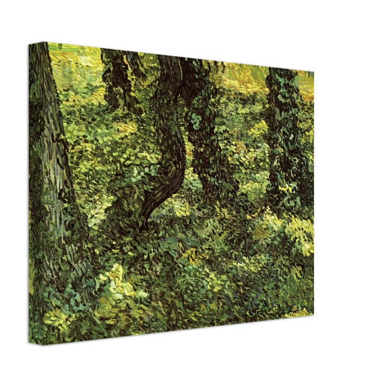 Vincent van Gogh  Trunks of Trees with Ivy Canvas