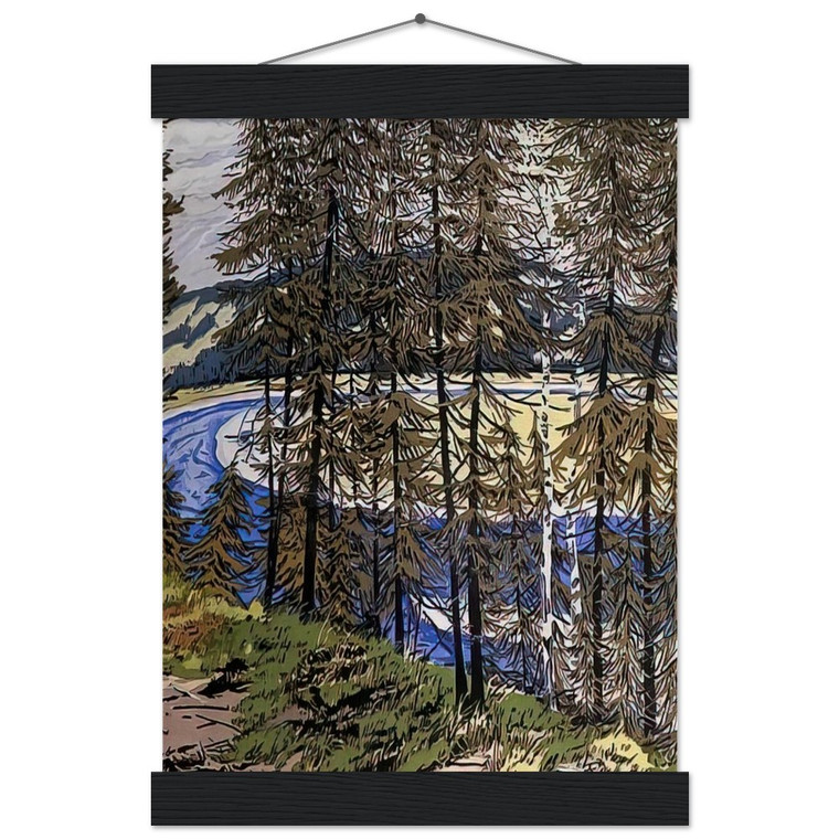 Neil Welliver Synthetic Blue St John 2000 Matte Paper Poster with Hanger