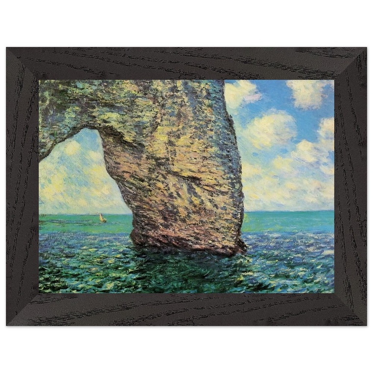 claude monet Manneport High Tide Premium Wooden Framed Art Print / Poster