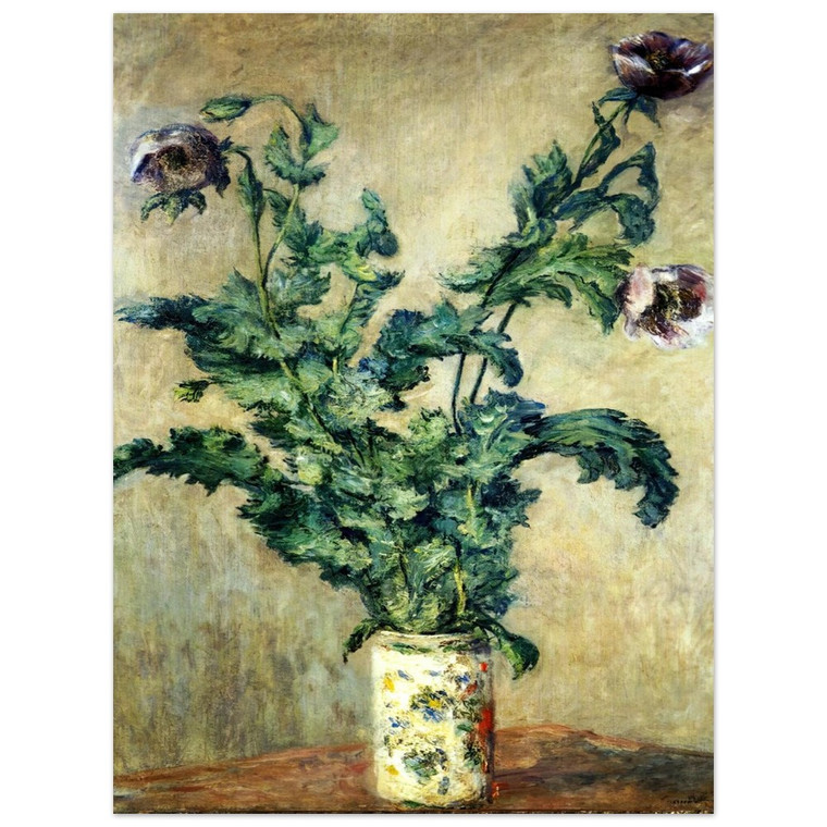 claude monet  Purple Poppies Aluminum Print