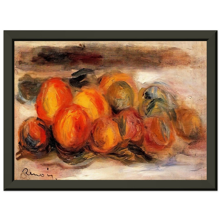Pierre-Auguste Renoir Still Life with Peaches Metal Framed Art Print