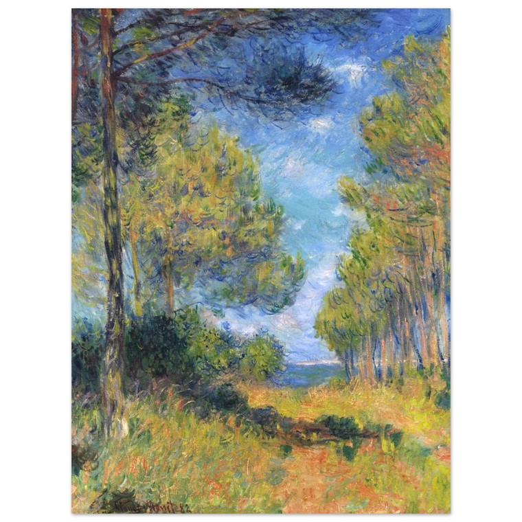 claude monet  Path at Varengeville Aluminum Print