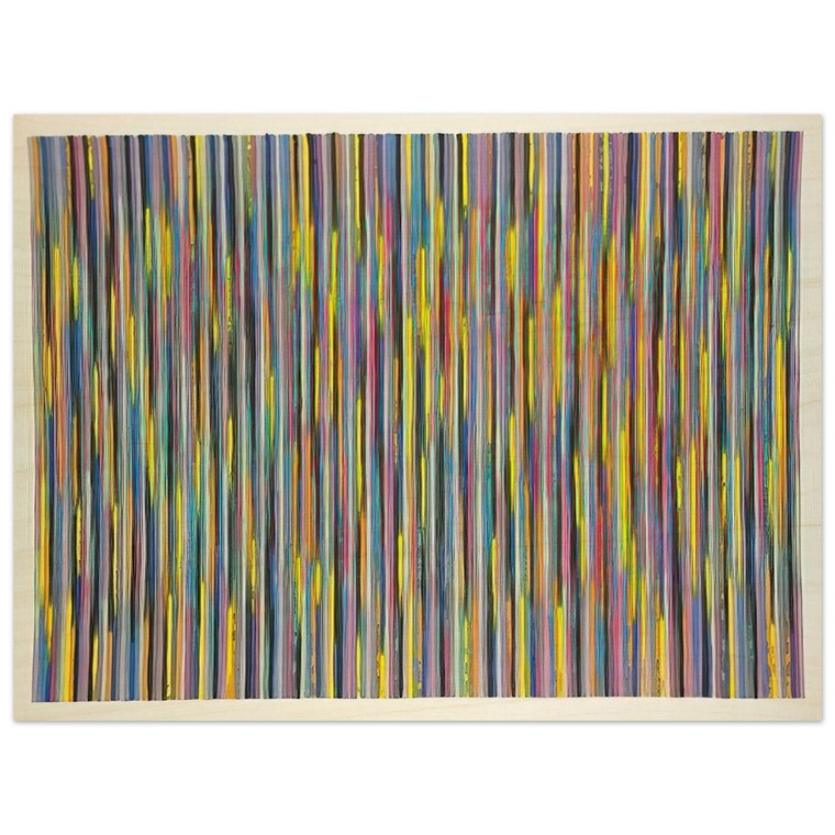 Gene Davis  Joy Ride  1981 Wood Print