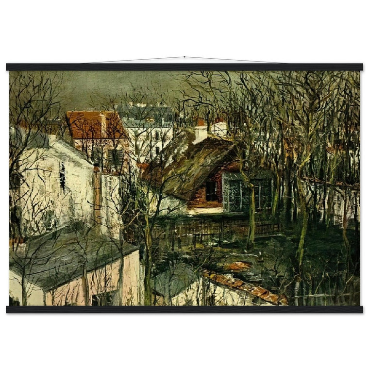 Maurice Utrillo  THE BERLIOZ HOUSE Museum-Quality Matte Paper Poster with Hanger