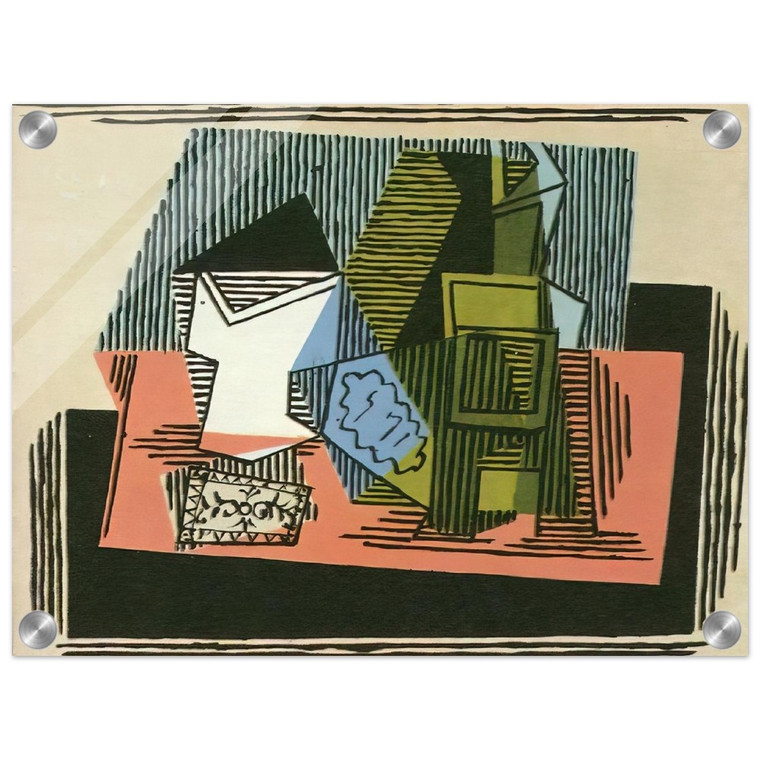 Pablo Picasso  Glass bottle packet of tobacco Acrylic Print