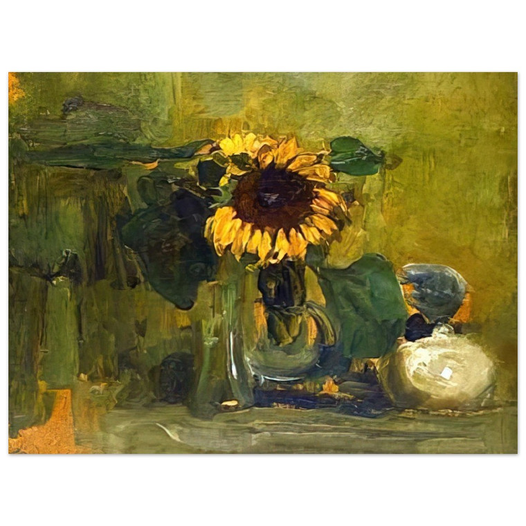 Piet Mondrian  Still life with Sunflower Aluminum Print