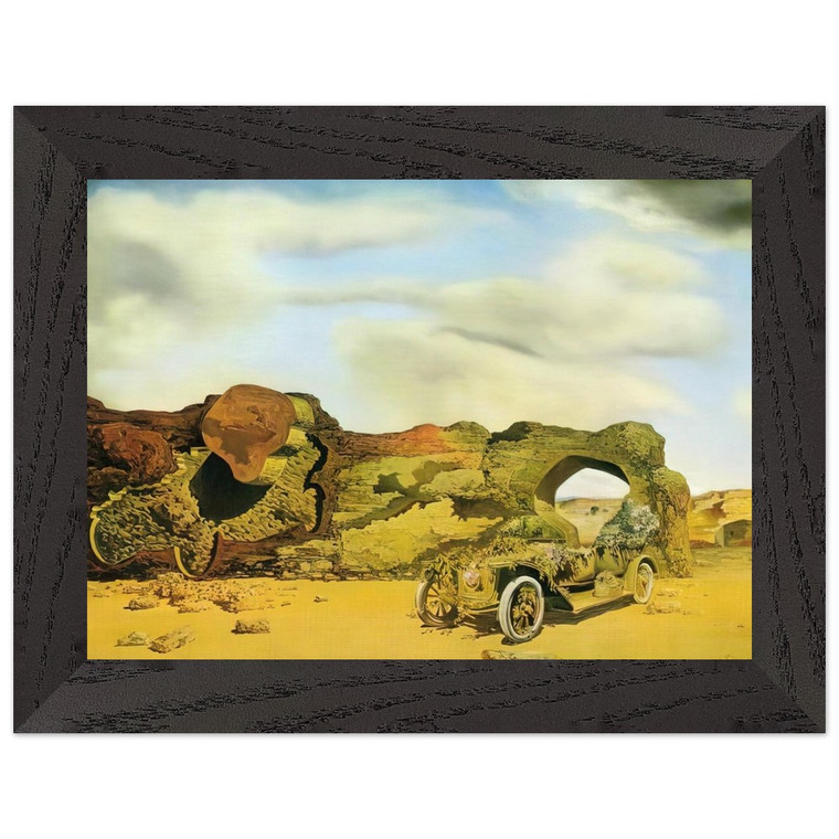 Salvador Dali PARANOIAC CRITICAL SOLITUDE 1935 Wooden Framed Art Print