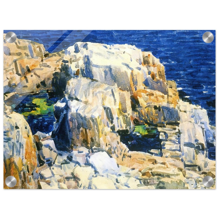 Childe Hassam  Rocks at Appledore Acrylic Print