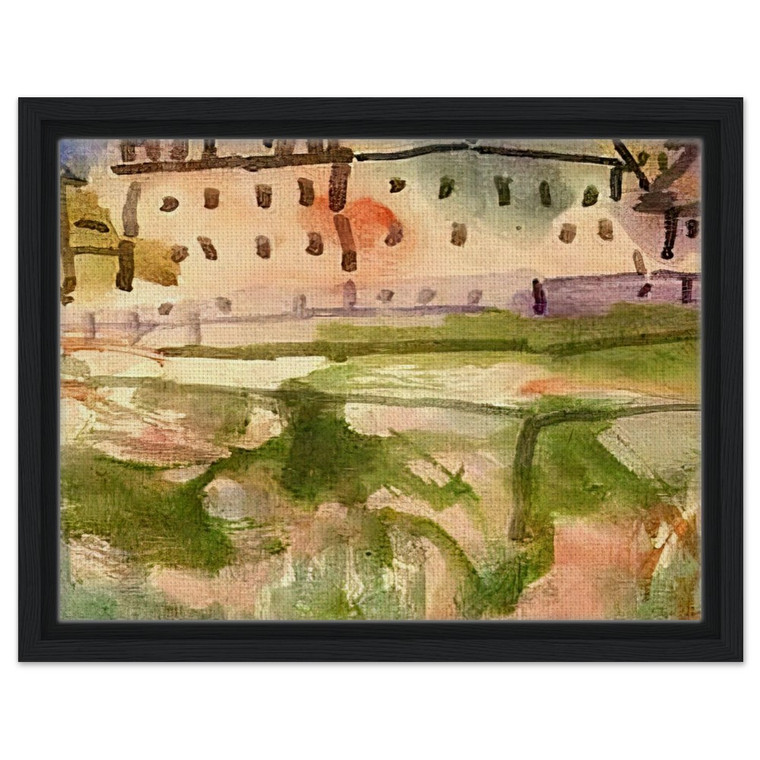 Paul Klee  HOUSES NEAR THE GRAVEL PIT 1913 Framed Canvas