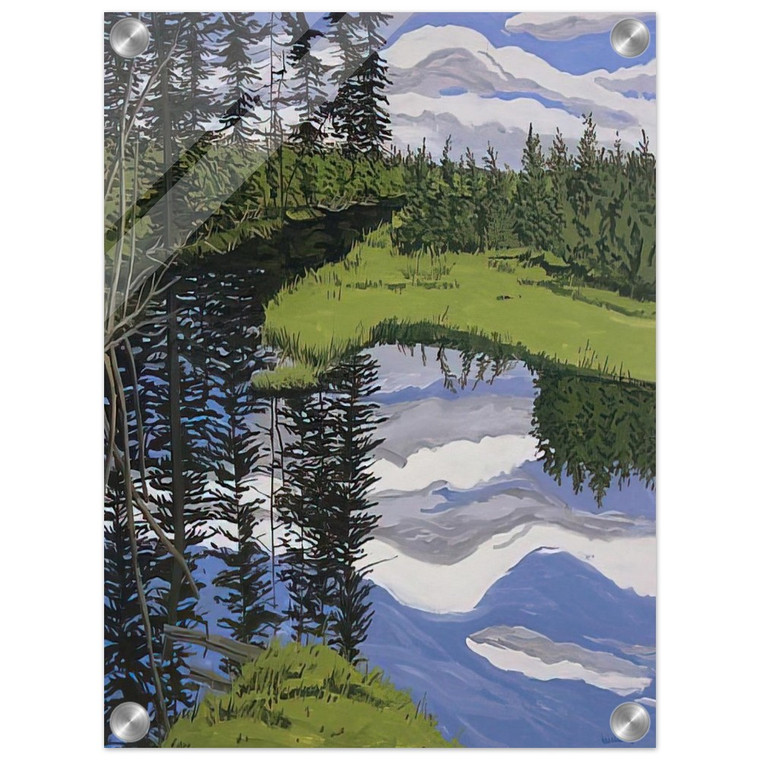Neil Welliver  Illusory Flowage  1996 Acrylic Print
