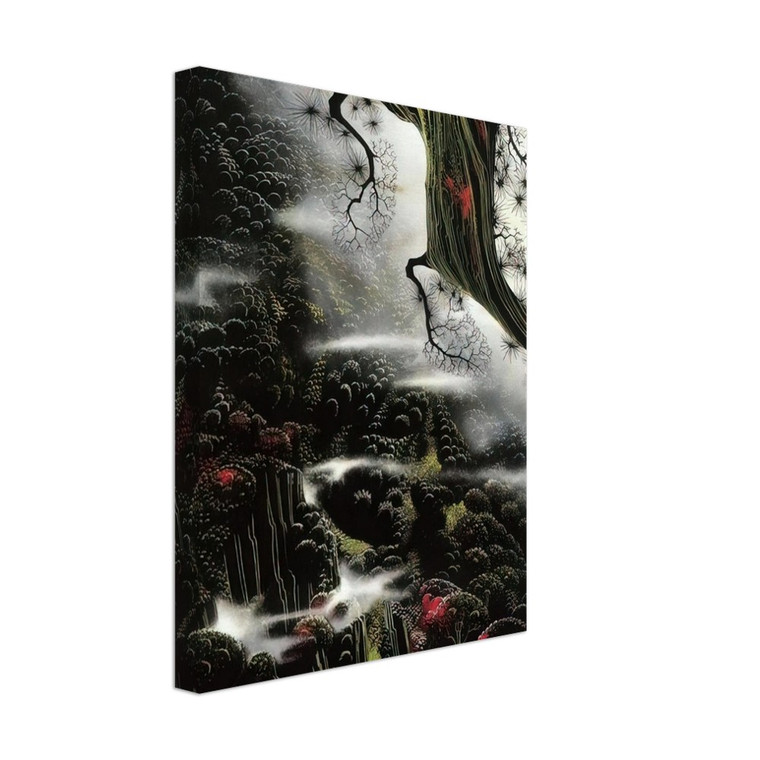 Eyvind Earle  Wisps of Fog and Branch Canvas