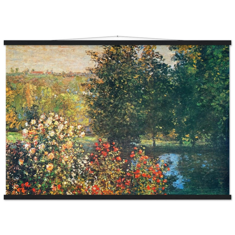 Claude Monet Roses Hoshedes Garden Montregon Museum Quality Matte Poster Hanger