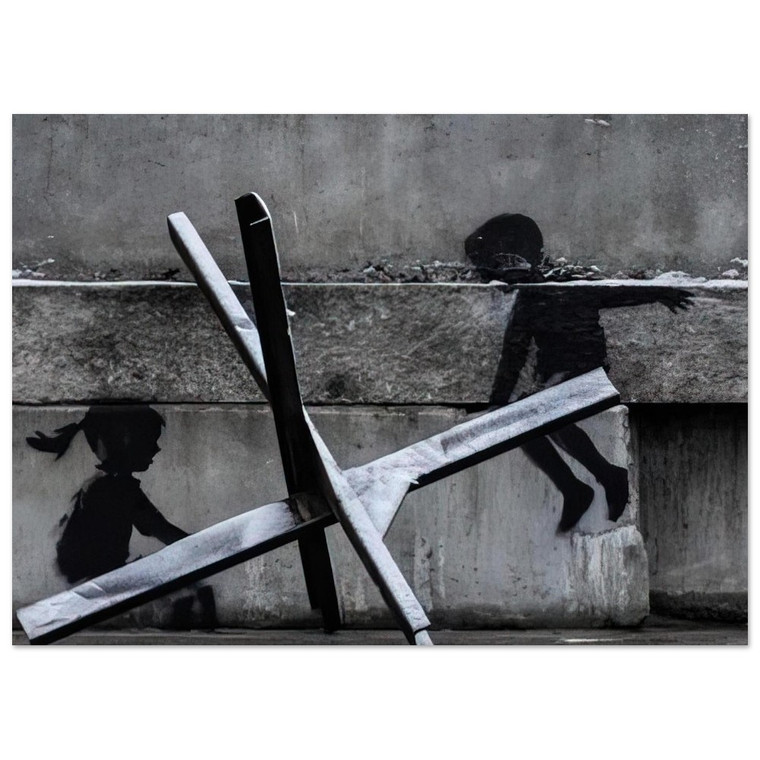 Banksy  KYIV KHRESHCHYATYK 9 2022 Fine Art Poster / Art Print