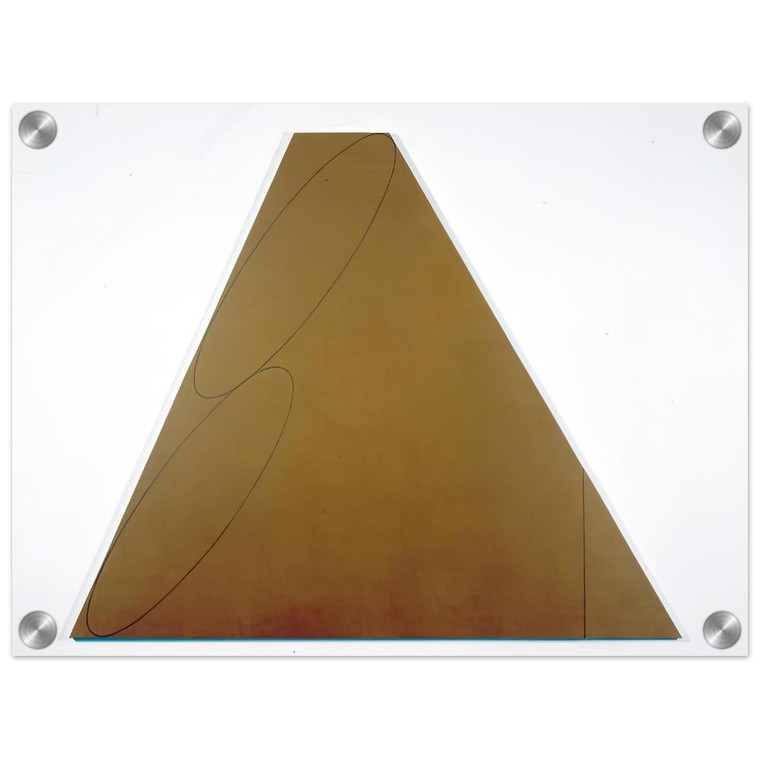 Robert Mangold  PLANE FIGURE III 1992 Acrylic Print