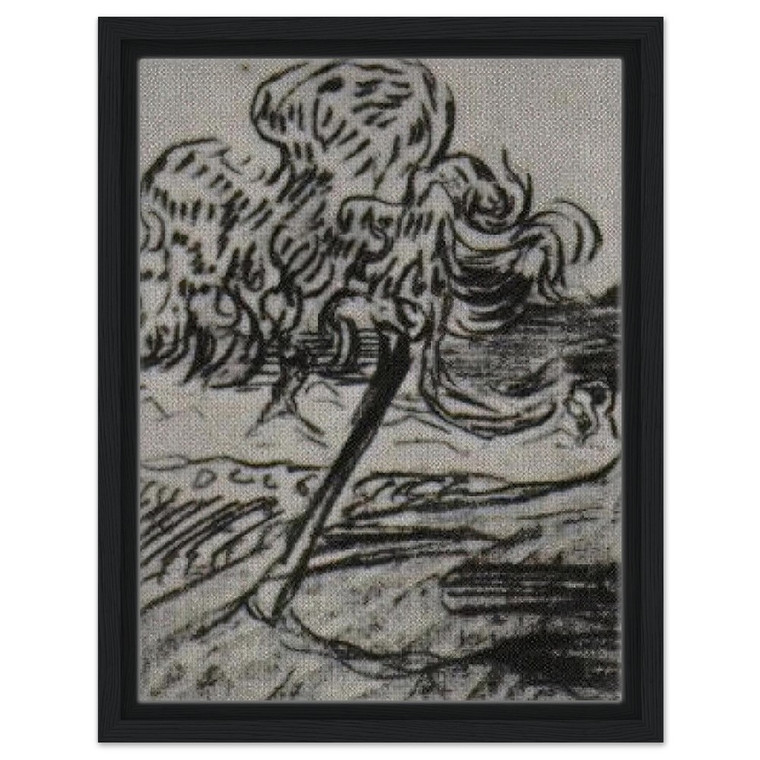 Vincent van Gogh  Study of a Fruit Tree Framed Canvas