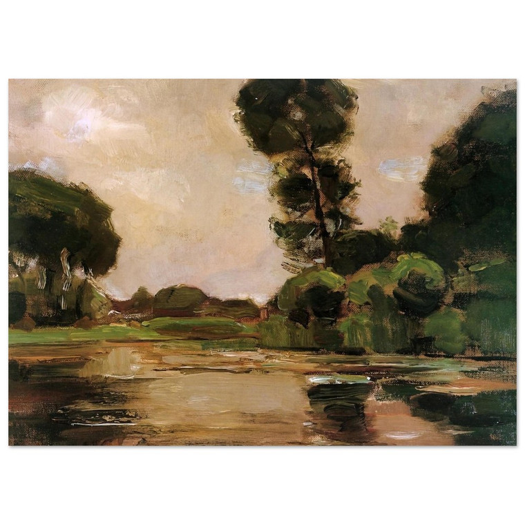 Piet Mondrian  Lonely tree at the Gein Sun Fine Art Poster / Art Print