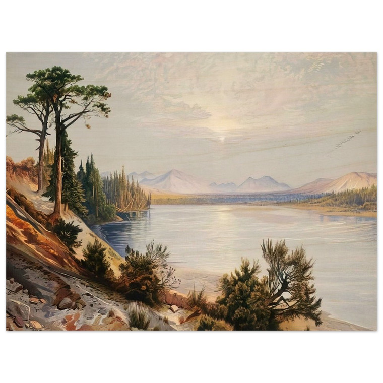 Thomas Moran  Head of Yellowstone River Wood Print