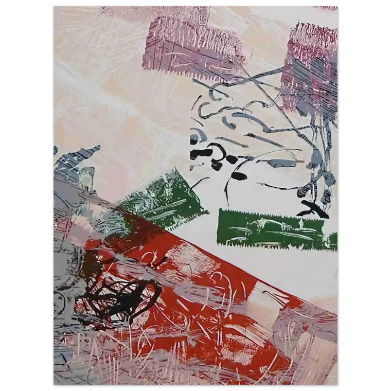 JeanPaul Riopelle  Lithograph 1968 Aluminum Print