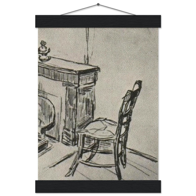 Vincent van Gogh Chair Stove Museum-Quality Matte Paper Poster with Hanger