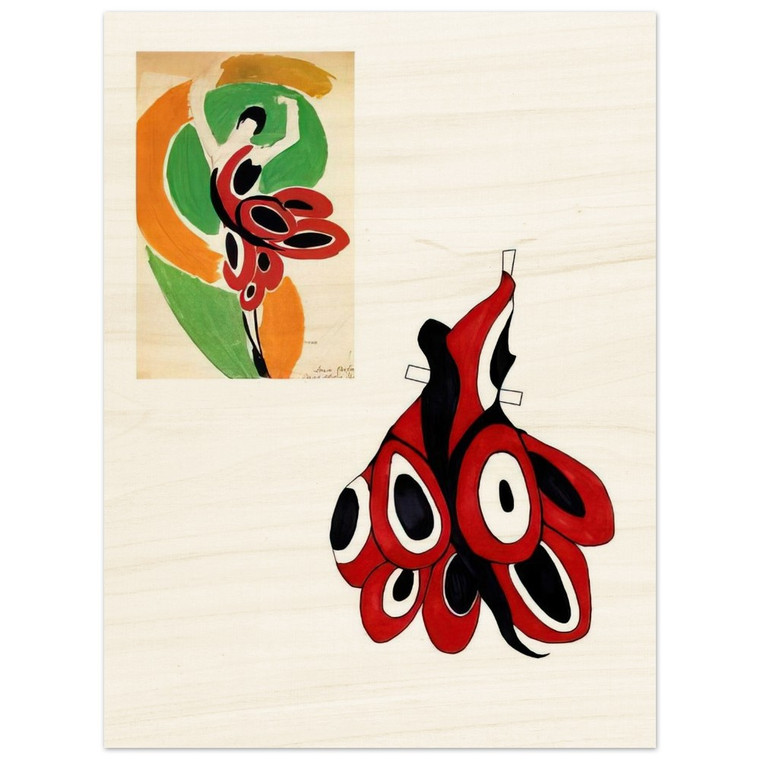 Sonia Delaunay  FASHION ILLUSTRATION 6 Wood Print