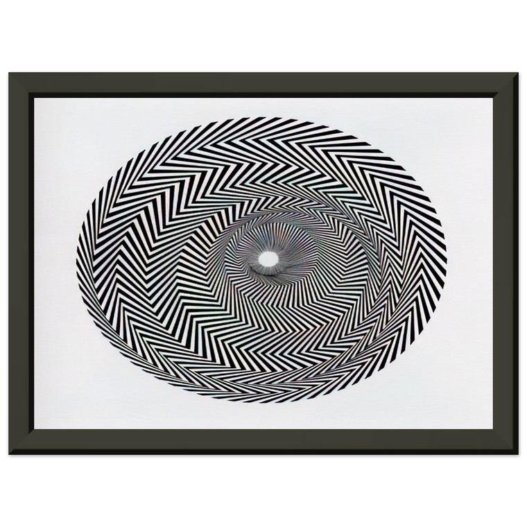 Bridget Riley  BLAZE 1 1962 Premium Metal Framed Art Print / Poster